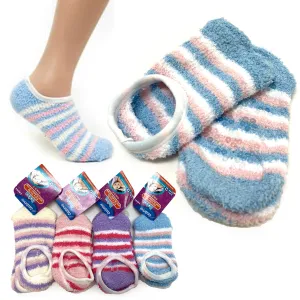 6 Pairs Children's Fuzzy Socks Anti Skid Slippers Baby Toddler Girl Non Slip 5-7
