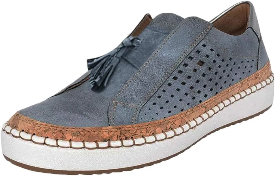 AMDBEL Sneakers for Women Trendy 2024 Premium Casual Platform Sneakers Orthopedic Slip-on Walking Shoes Fashion Casual Shoes