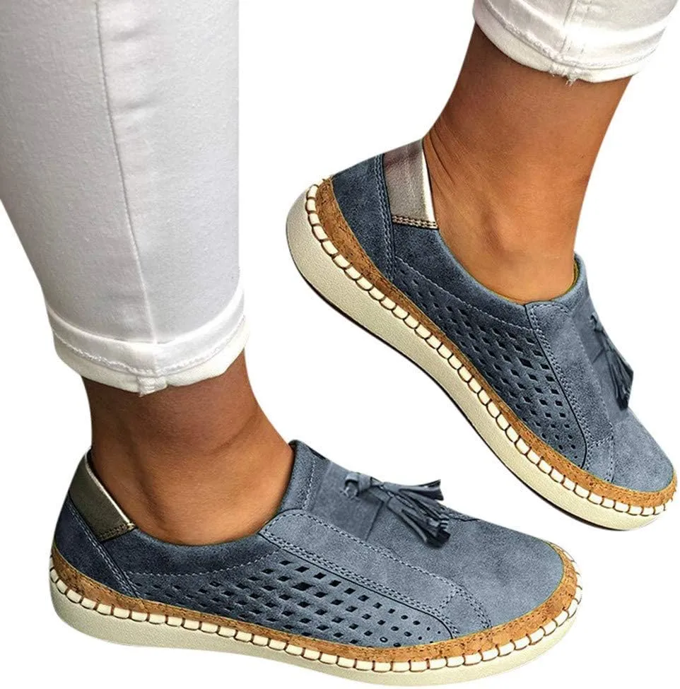 AMDBEL Sneakers for Women Trendy 2024 Premium Casual Platform Sneakers Orthopedic Slip-on Walking Shoes Fashion Casual Shoes