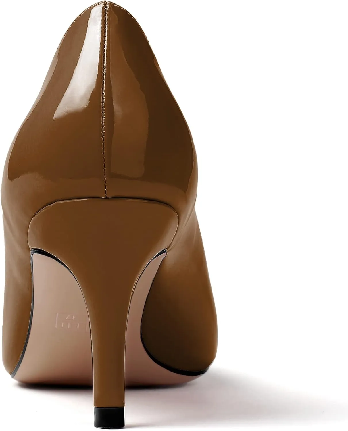 AUMOTED Women Kitten Heels Pumps Stiletto Slip On Pointed Toe 2.5 Inch Classic Court Shoes
