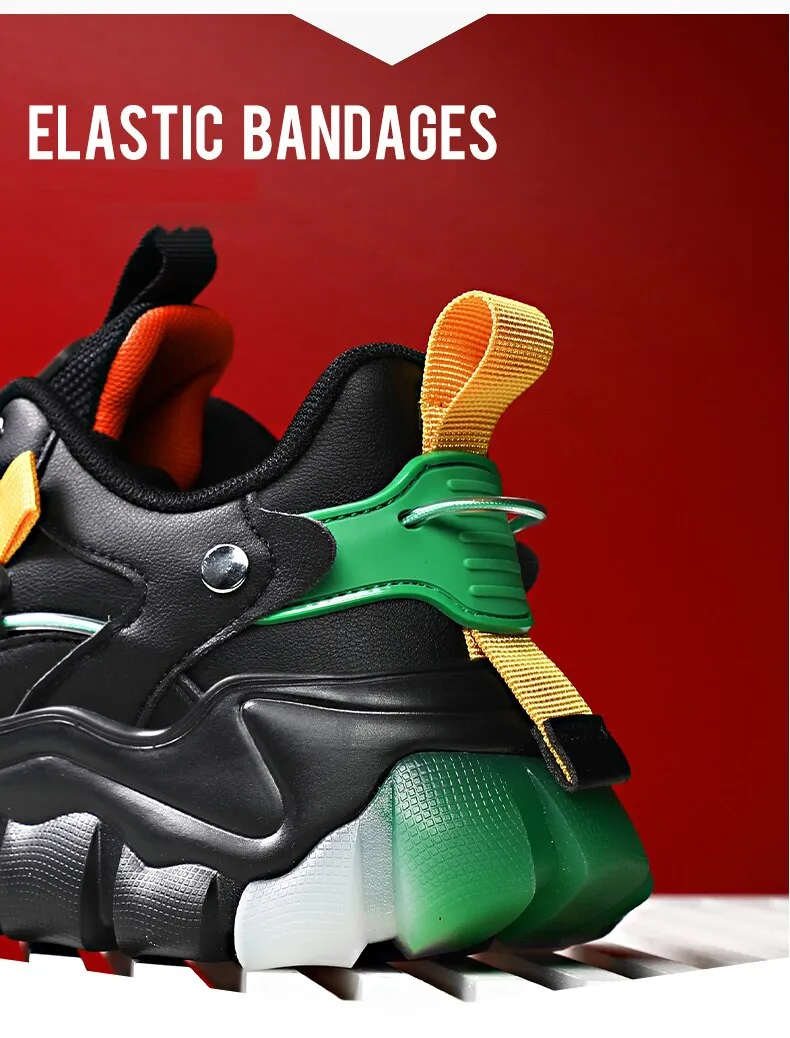Autumn Men's Breathable Comfortable Height Increasing Sneakers Casual Shoes