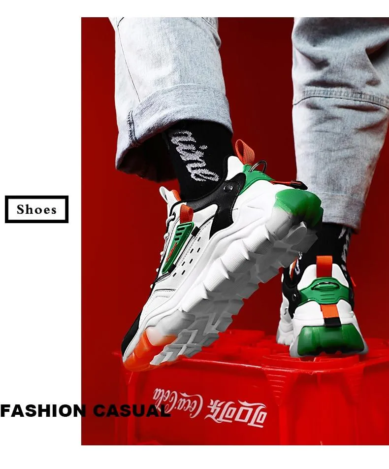Autumn Men's Breathable Comfortable Height Increasing Sneakers Casual Shoes