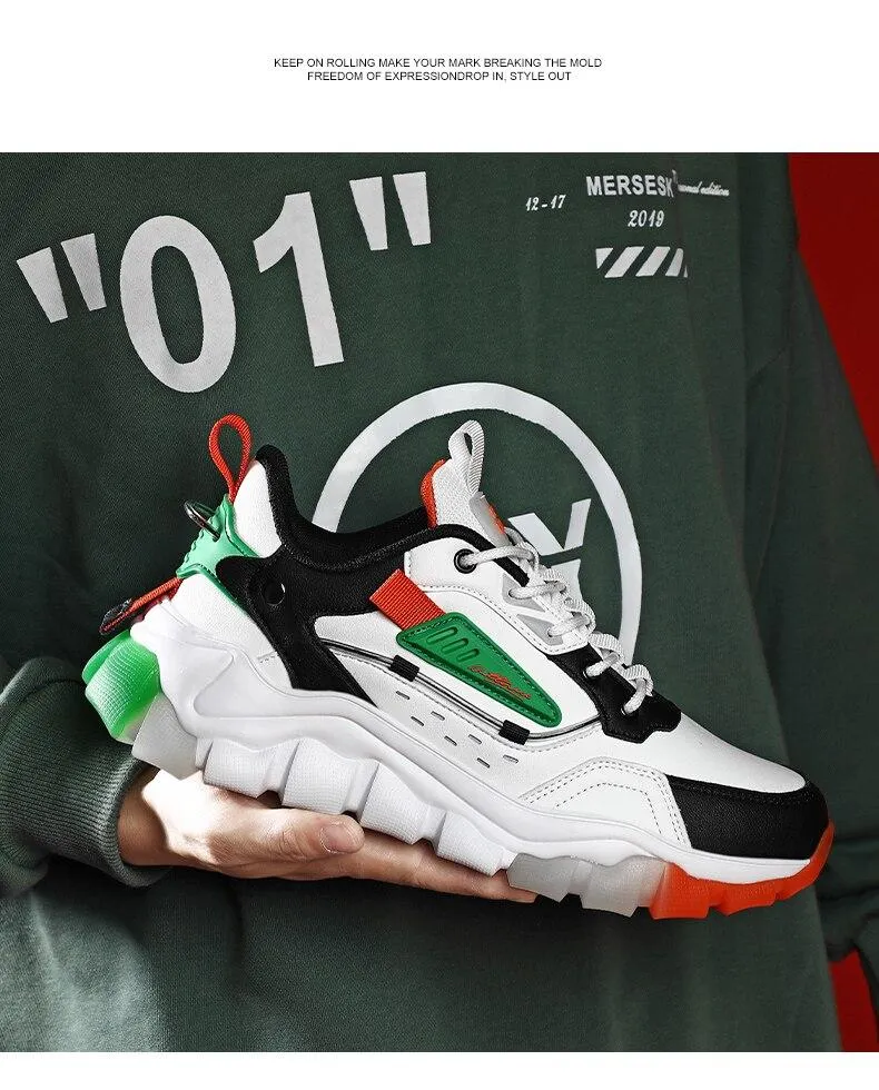 Autumn Men's Breathable Comfortable Height Increasing Sneakers Casual Shoes