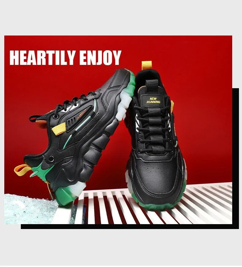 Autumn Men's Breathable Comfortable Height Increasing Sneakers Casual Shoes