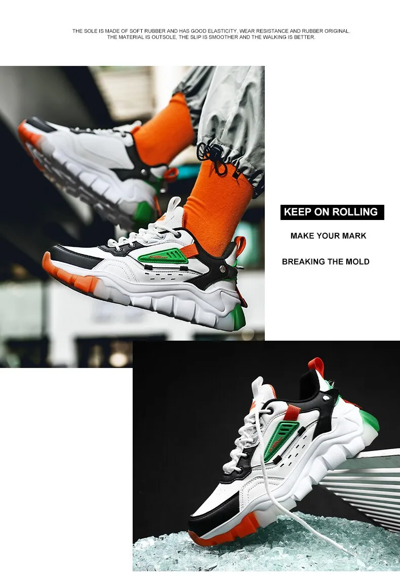 Autumn Men's Breathable Comfortable Height Increasing Sneakers Casual Shoes
