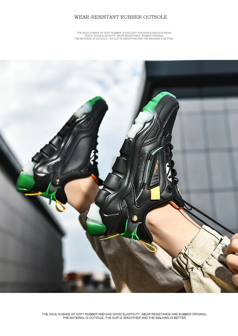 Autumn Men's Breathable Comfortable Height Increasing Sneakers Casual Shoes