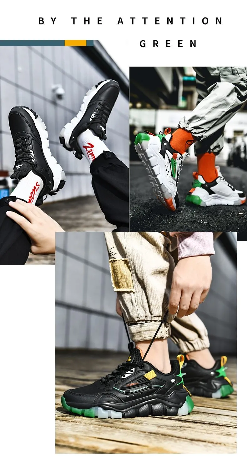 Autumn Men's Breathable Comfortable Height Increasing Sneakers Casual Shoes