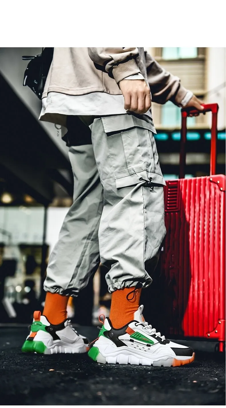 Autumn Men's Breathable Comfortable Height Increasing Sneakers Casual Shoes