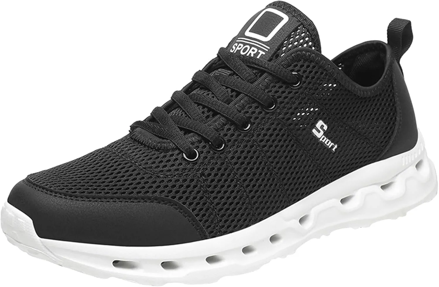 Casual Shoes Lace up Men Sneakers New Pattern Mesh in Breathable Comfortable Fashionable Simple Large Casual Sports