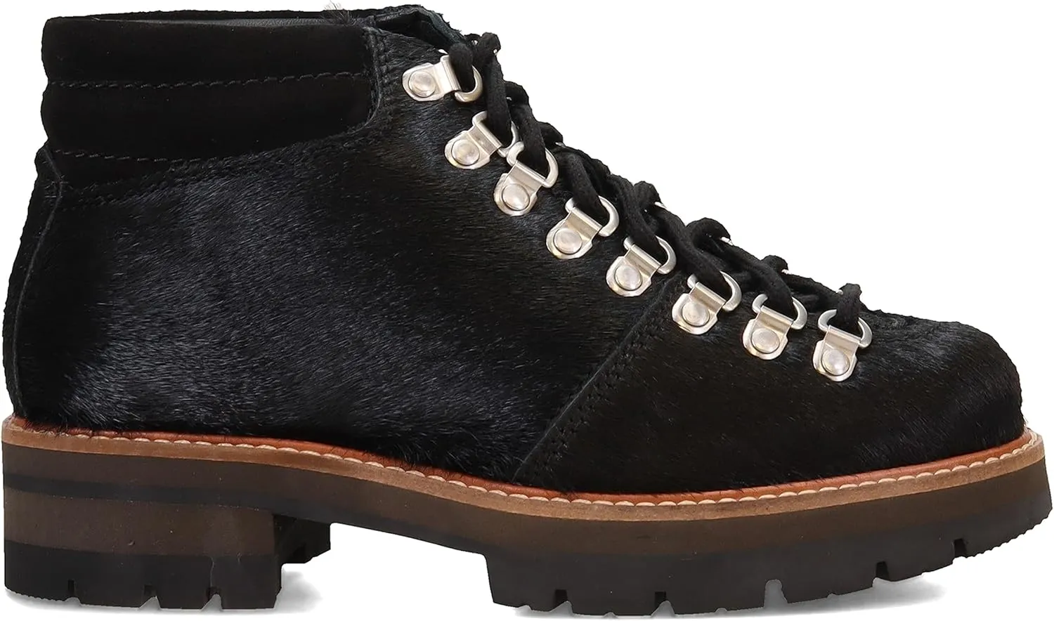 Clarks Womens Orianna Alpine Leather Faux Fur Hiking Boots