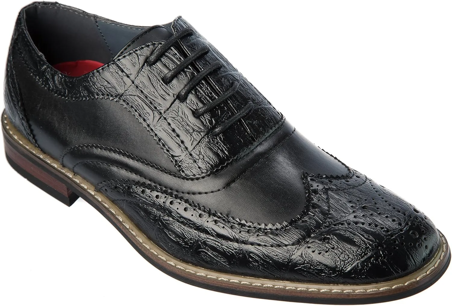 conrad03 Mens Oxford Lace-Up Dress-Shoes