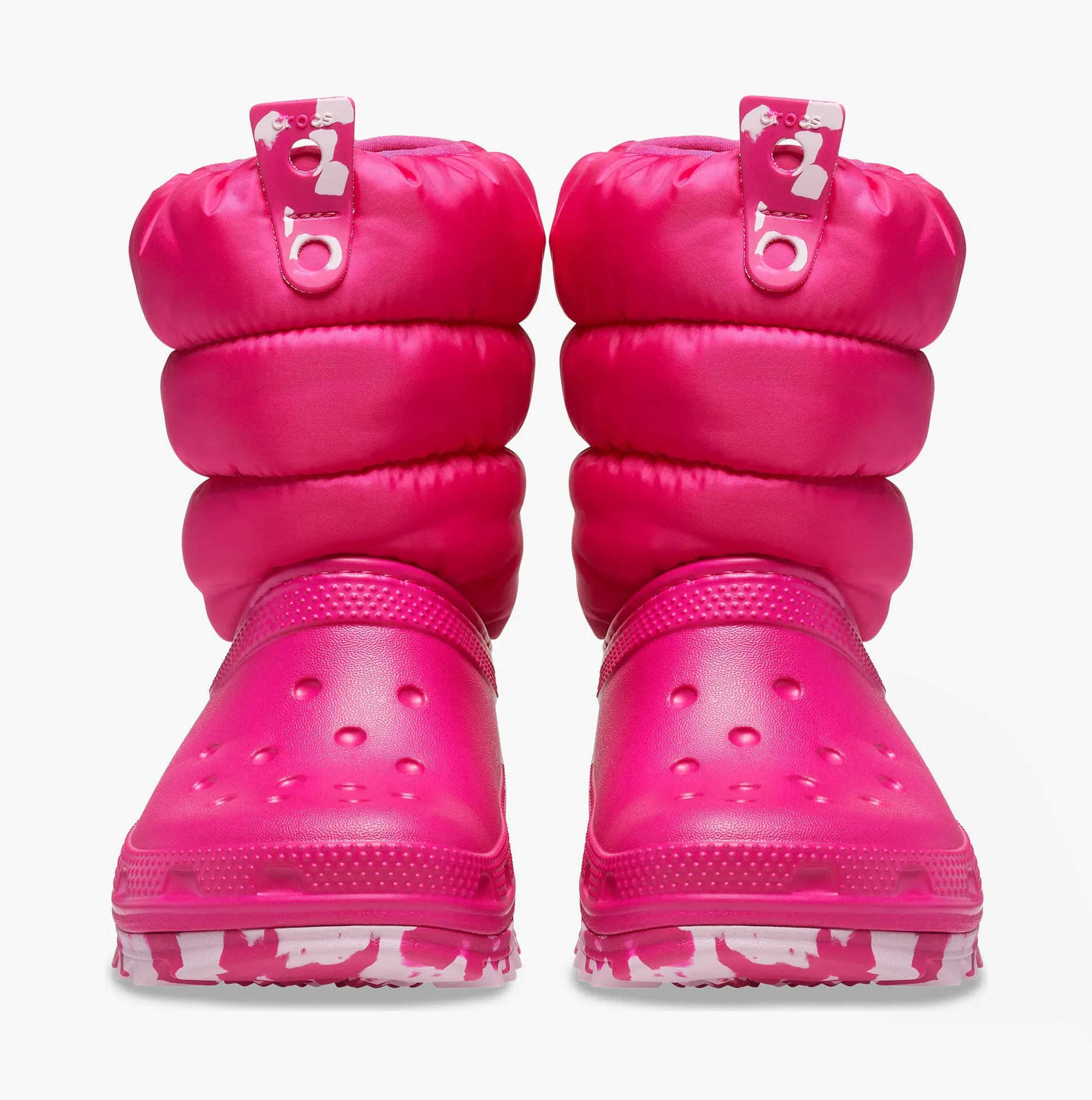 Crocs 207684-6X0 CLASSIC NEO PUFF Kids Boots Candy Pink