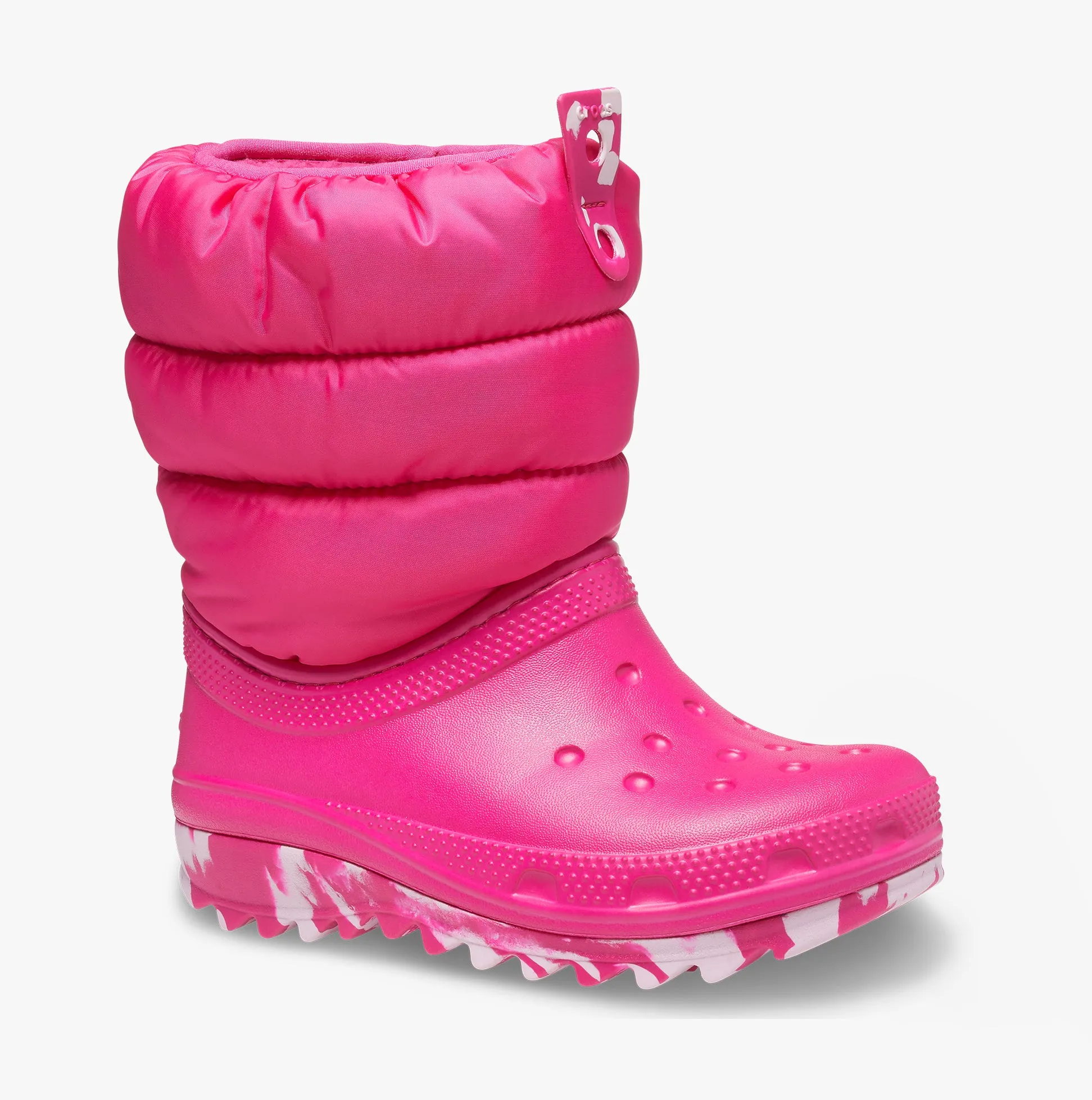 Crocs 207684-6X0 CLASSIC NEO PUFF Kids Boots Candy Pink