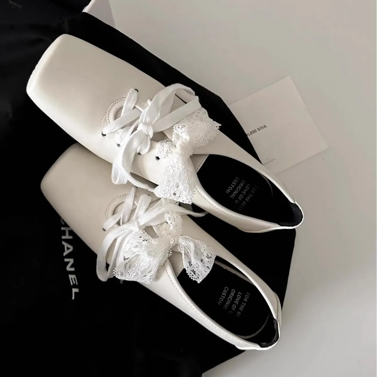 Cute Ribbon Bow Shoes for Women Chunky Sole Block Heel Oxford Shoes Elegant Y2K Retro Pretty Gifts for Girls
