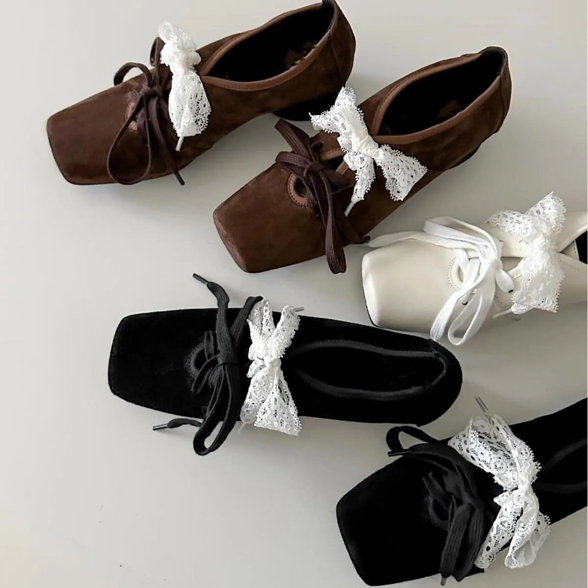 Cute Ribbon Bow Shoes for Women Chunky Sole Block Heel Oxford Shoes Elegant Y2K Retro Pretty Gifts for Girls