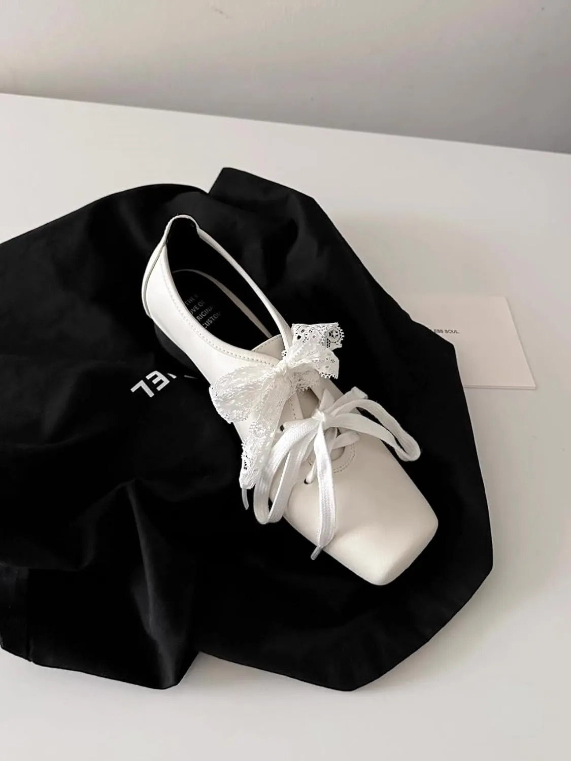 Cute Ribbon Bow Shoes for Women Chunky Sole Block Heel Oxford Shoes Elegant Y2K Retro Pretty Gifts for Girls