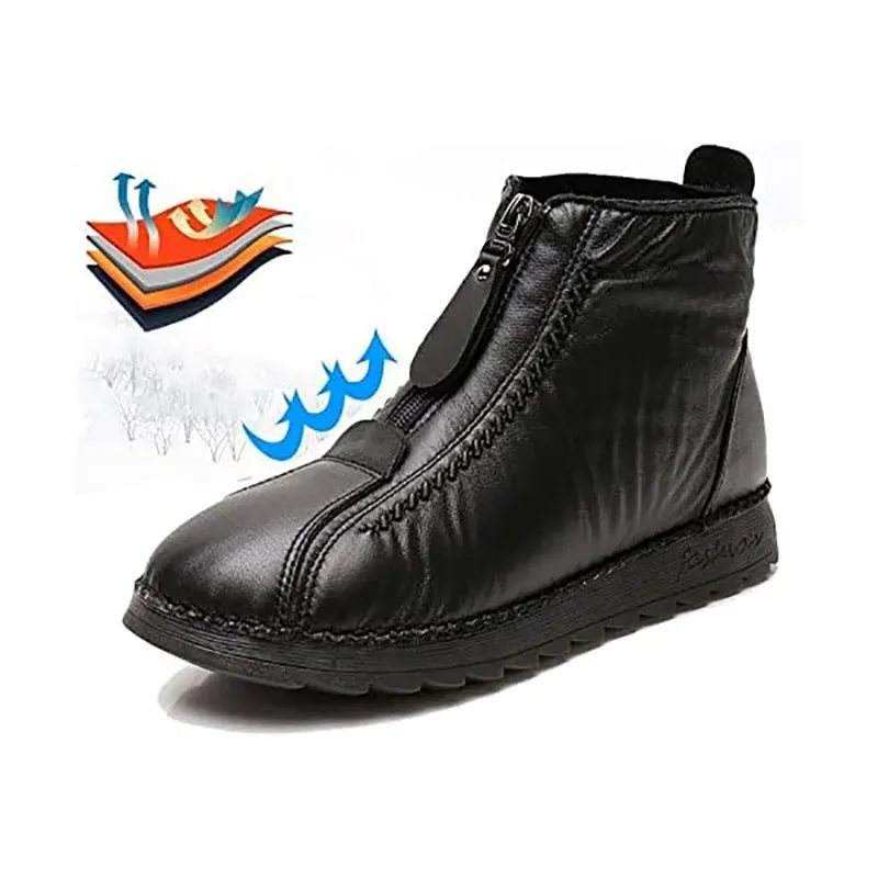 Cuzcare Orthopedic Women Boots Arch Support Warm Water-Resistant Ankle Boot