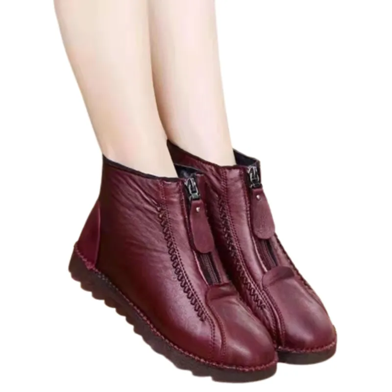 Cuzcare Orthopedic Women Boots Arch Support Warm Water-Resistant Ankle Boot