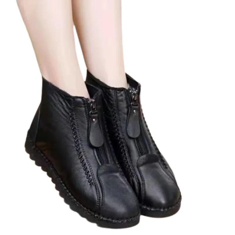 Cuzcare Orthopedic Women Boots Arch Support Warm Water-Resistant Ankle Boot