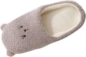 Gibobby Womens Slippers,House Slippers Cute Bear Memory Foam Fluffy Soft Fuzzy Slippers Slip on Warm Shoes