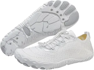 Grounded Hiking Barefoot Water Shoes for Women Non Slip Athletic Footwear Wide Toe Shoes Quick Dry Casual Comfortable Breathable Lightweight Walking Slip on Sneakers for Outdoor Beach Surf Swim