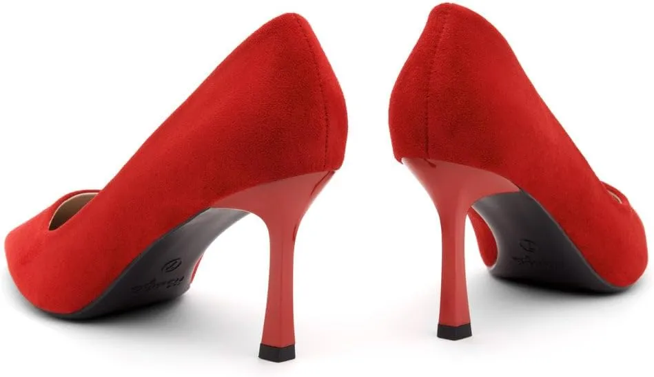 Herstyle Women's 3 Inch Stiletto Pumps ?C Comfortable Classic Pointed Closed Toe High Heels for Women, Fashionable Dressy Elegant Work Office Wedding Shoes