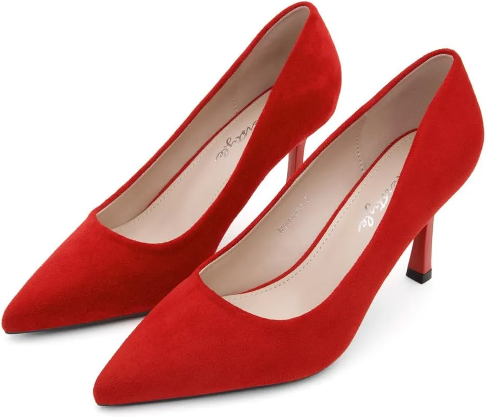 Herstyle Women's 3 Inch Stiletto Pumps ?C Comfortable Classic Pointed Closed Toe High Heels for Women, Fashionable Dressy Elegant Work Office Wedding Shoes