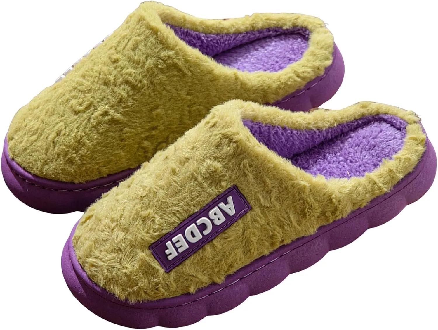House Slippers for Woman Memory Foam Arch Support Fuzzy Slippers Warm Bedroom Slippers Winter Soft Slippers Indoor