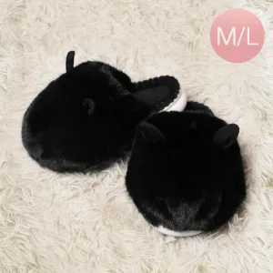 iLLASPARKZ Fuzzy Faux Fur Bunny Soft Home Indoor Floor Slippers