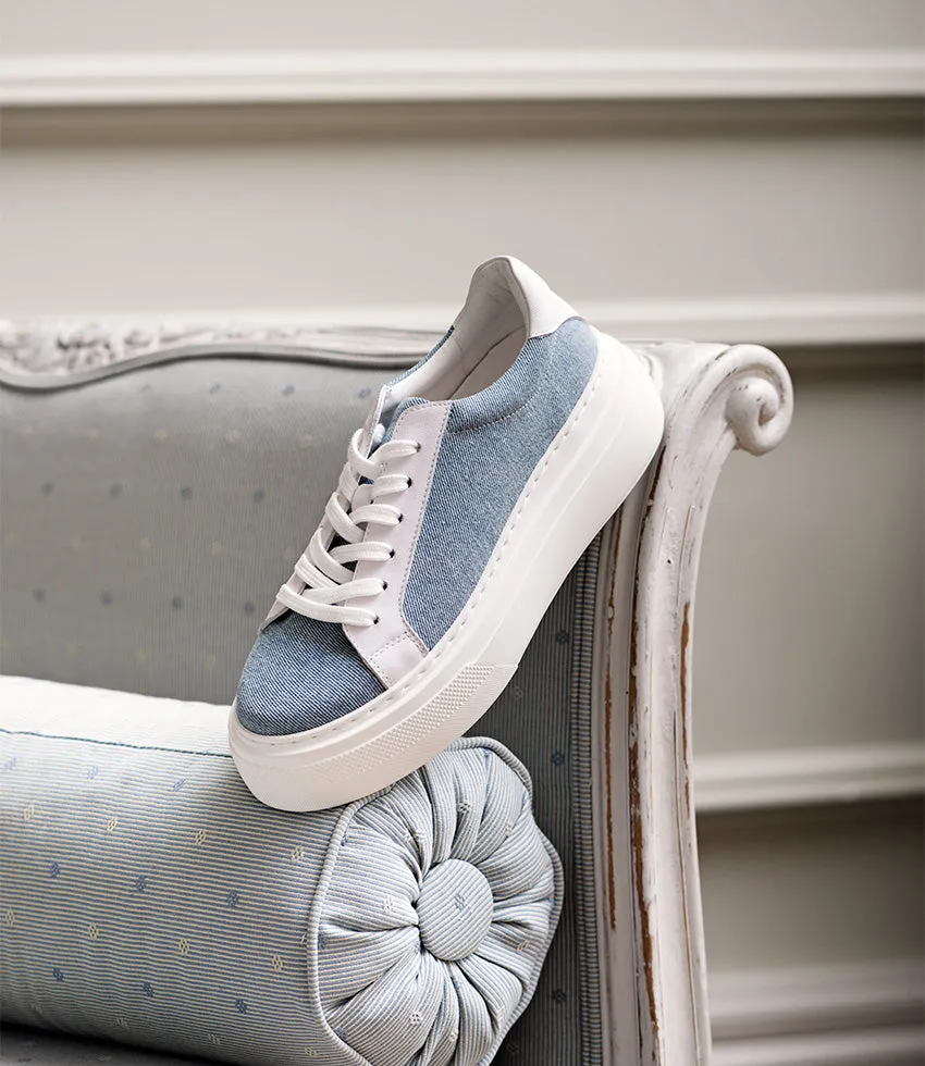 JAYCE Platform Sneaker in Denim