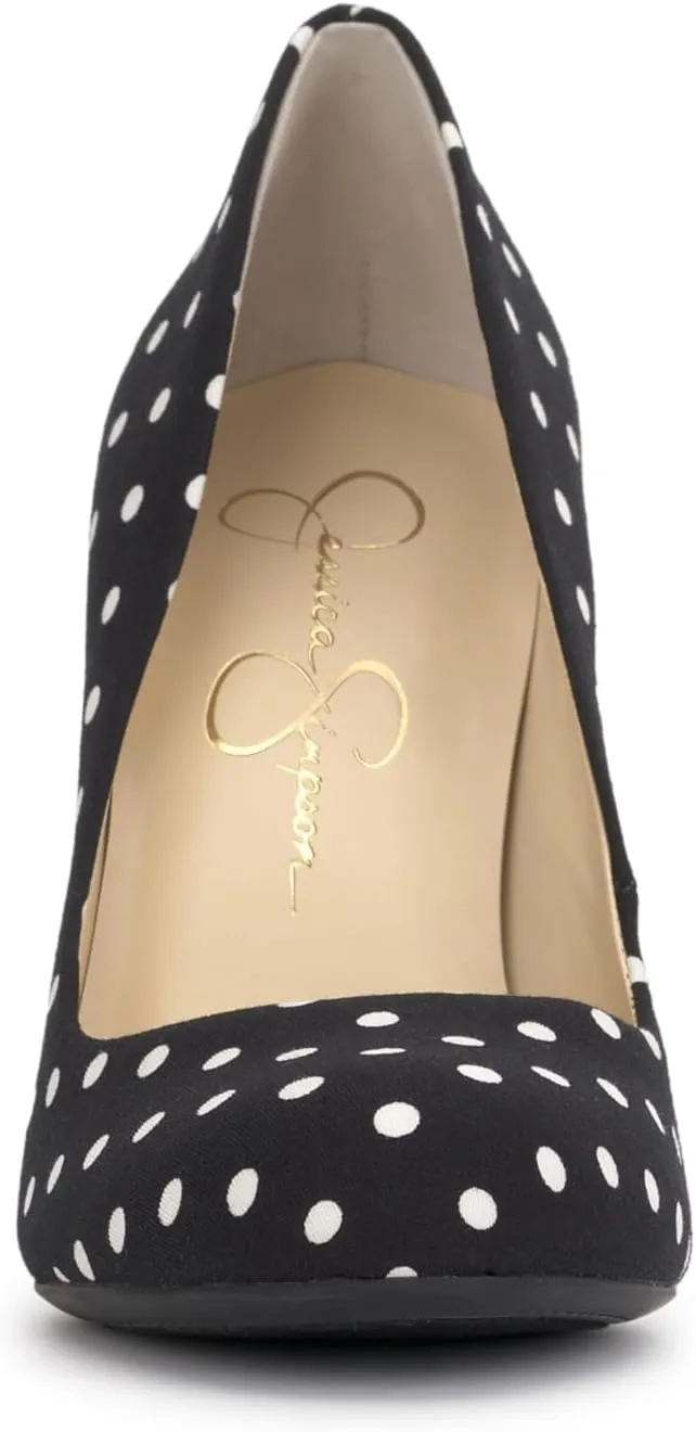 Jessica Simpson Women's Calie Round Toe Classic Heels Pumps Shoes