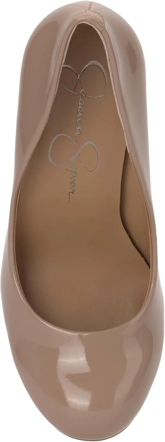 Jessica Simpson Women's Calie Round Toe Classic Heels Pumps Shoes