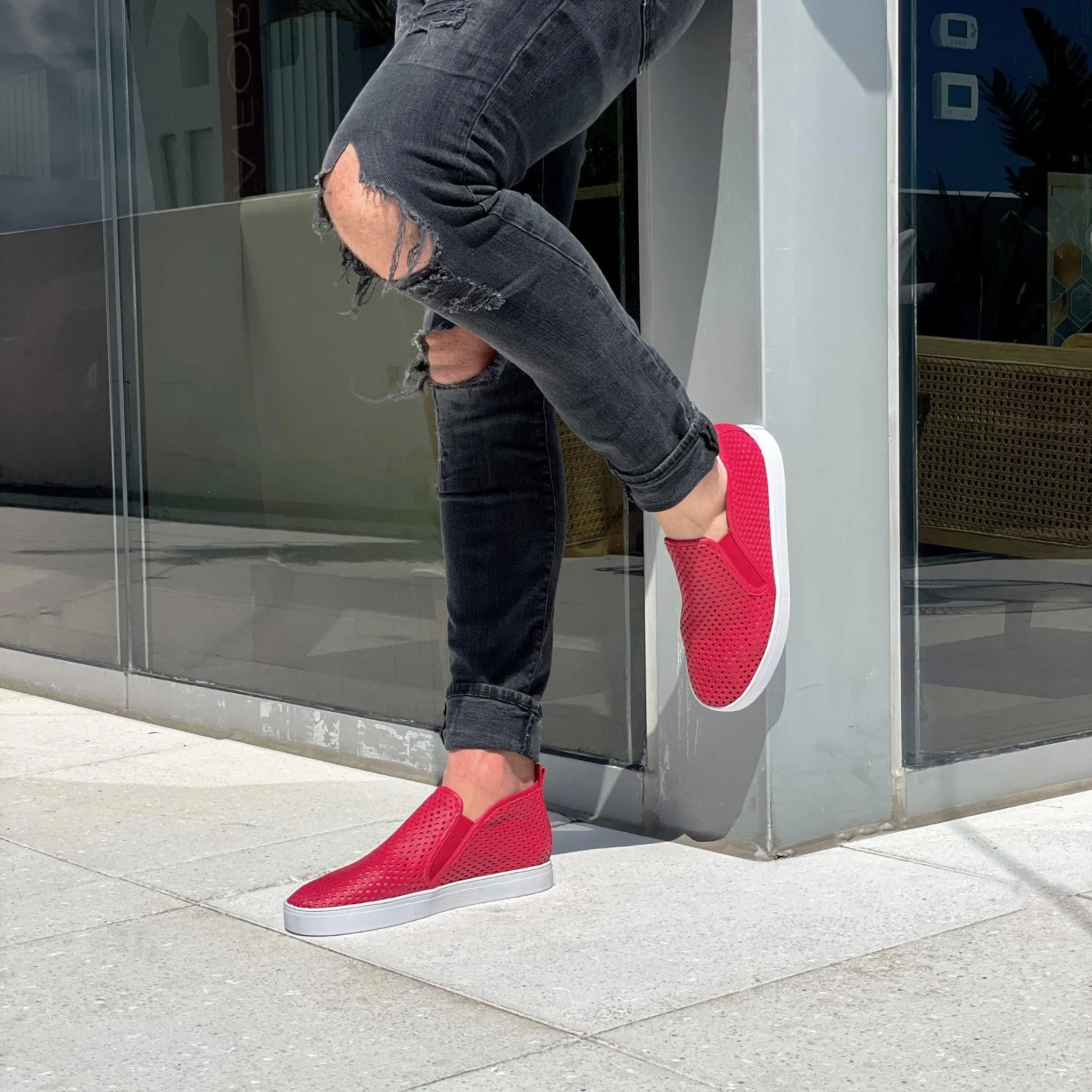 Jibs Mid Rise True Red