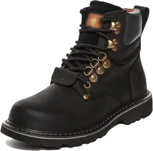 Kelsiop Leather Hiking Shoes Men's Waterproof Hunting Boots Tactical Desert Snow Boots Hiking Sneakers