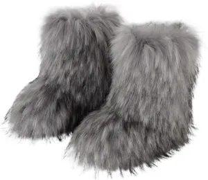Knee High Snow Boots for Women Waterproof Snow Boots for Women Waterproof Side Zipper Snow Boots Women Size 6 Waterproof Slip on Snow Boots for Women Cute Botas Para Mujer De Invierno En Piel