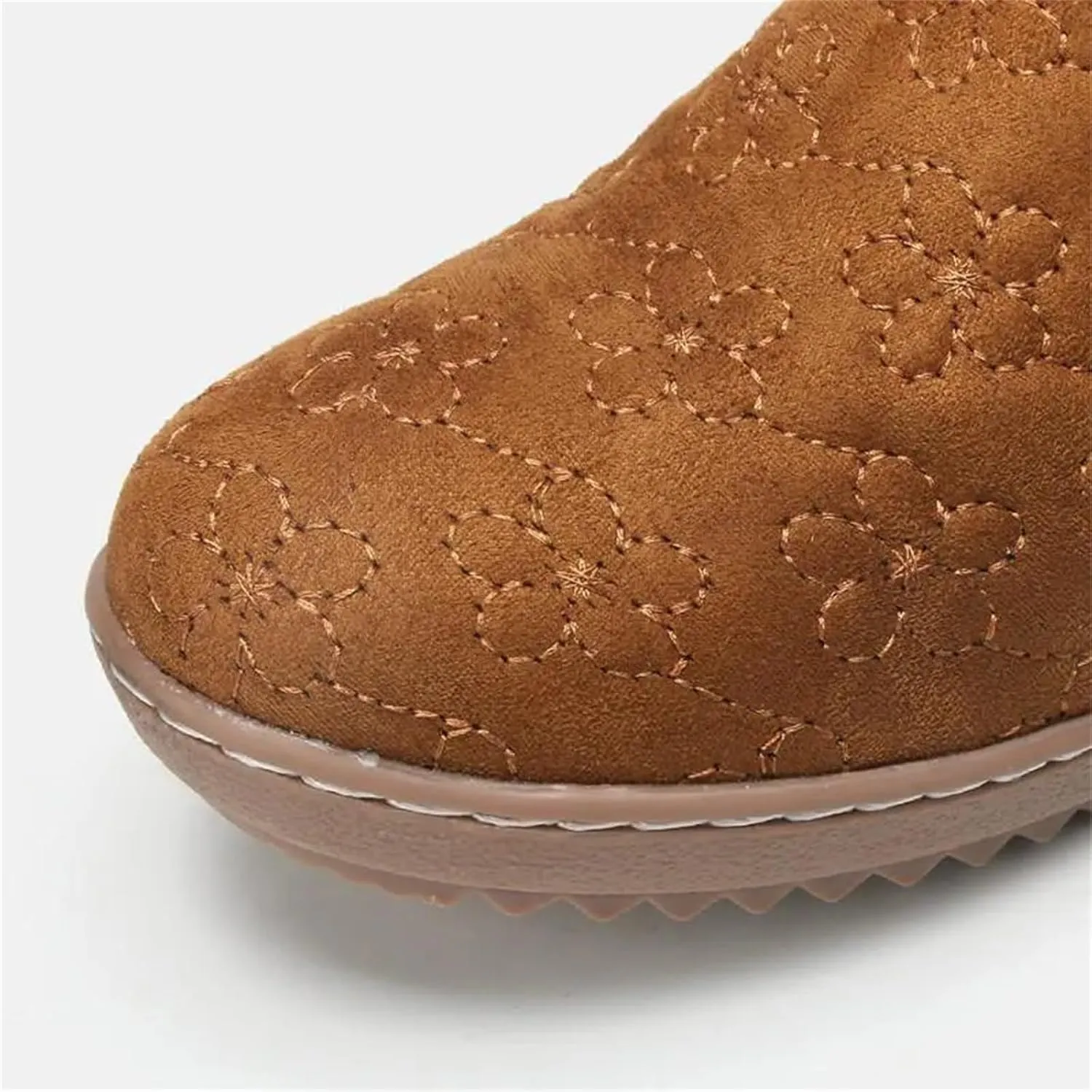 Ladmiple Winter Boots For Women Wide Width Snow Boots Warm Ankle Booties Slip On Outdoor Fur Lined Comfort Walking Shoes