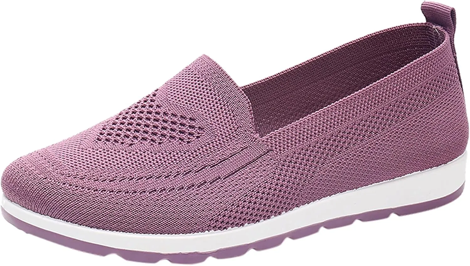 Loafers for Women Comfort Slip On Walking Shoes Knit Dressy Comfortable Business Work Flats Wide Width Casual Sneaker