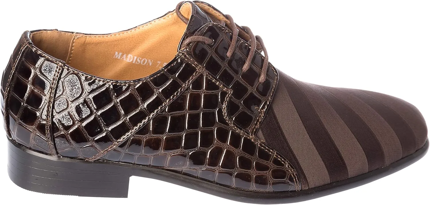 Madison Mens Oxford Lace-Up Dress-Shoes