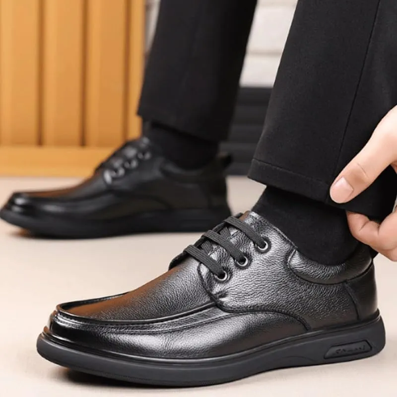 Men Elegant Loafers Luxury Oxford Shoes Men's Casual Genuine Leather Flats Soft Driving Walking Loafer Shoes Orthopedic Shoes