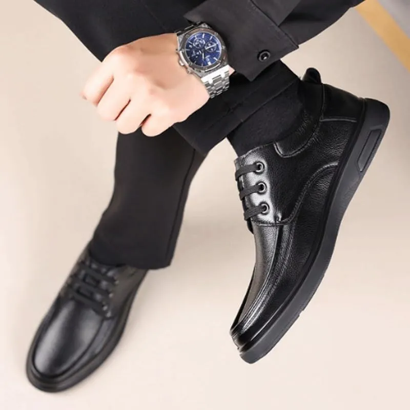 Men Elegant Loafers Luxury Oxford Shoes Men's Casual Genuine Leather Flats Soft Driving Walking Loafer Shoes Orthopedic Shoes