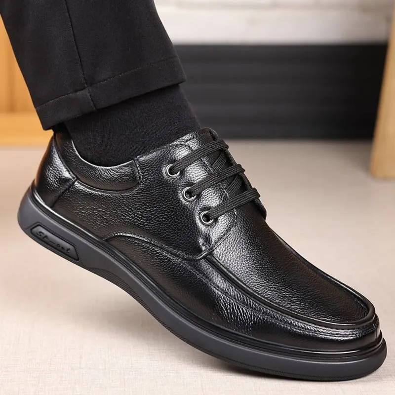 Men Elegant Loafers Luxury Oxford Shoes Men's Casual Genuine Leather Flats Soft Driving Walking Loafer Shoes Orthopedic Shoes