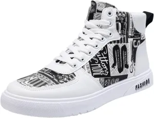 Men Shoes High Top Fashion Casual Shoes for Walking Lace Up Sports Chukka for Men Casual Leather Sneaker