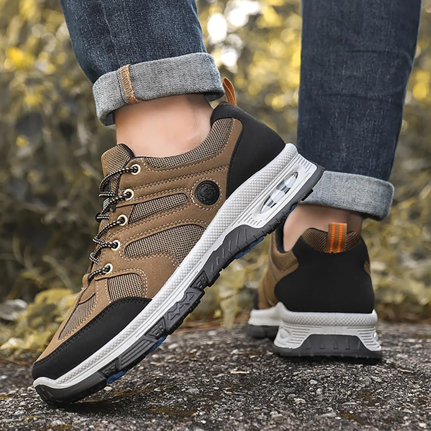 Men's Casual Dress Sneakers 2024 New Men's Outdoor Mountaineering Slip Casual Shoes and Sports Shoes