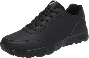 Men's Casual Dress Sneakers Mens Shoes Large Size Casual Leather Laace Up Fashion Simple Shoes Running