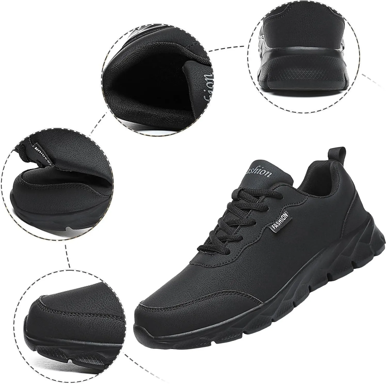 Men's Fashion Sneakers Mens Sneakers Casual Shoes Fashion Black Shoes Casual Tennis for Men Hiking Skateboarding