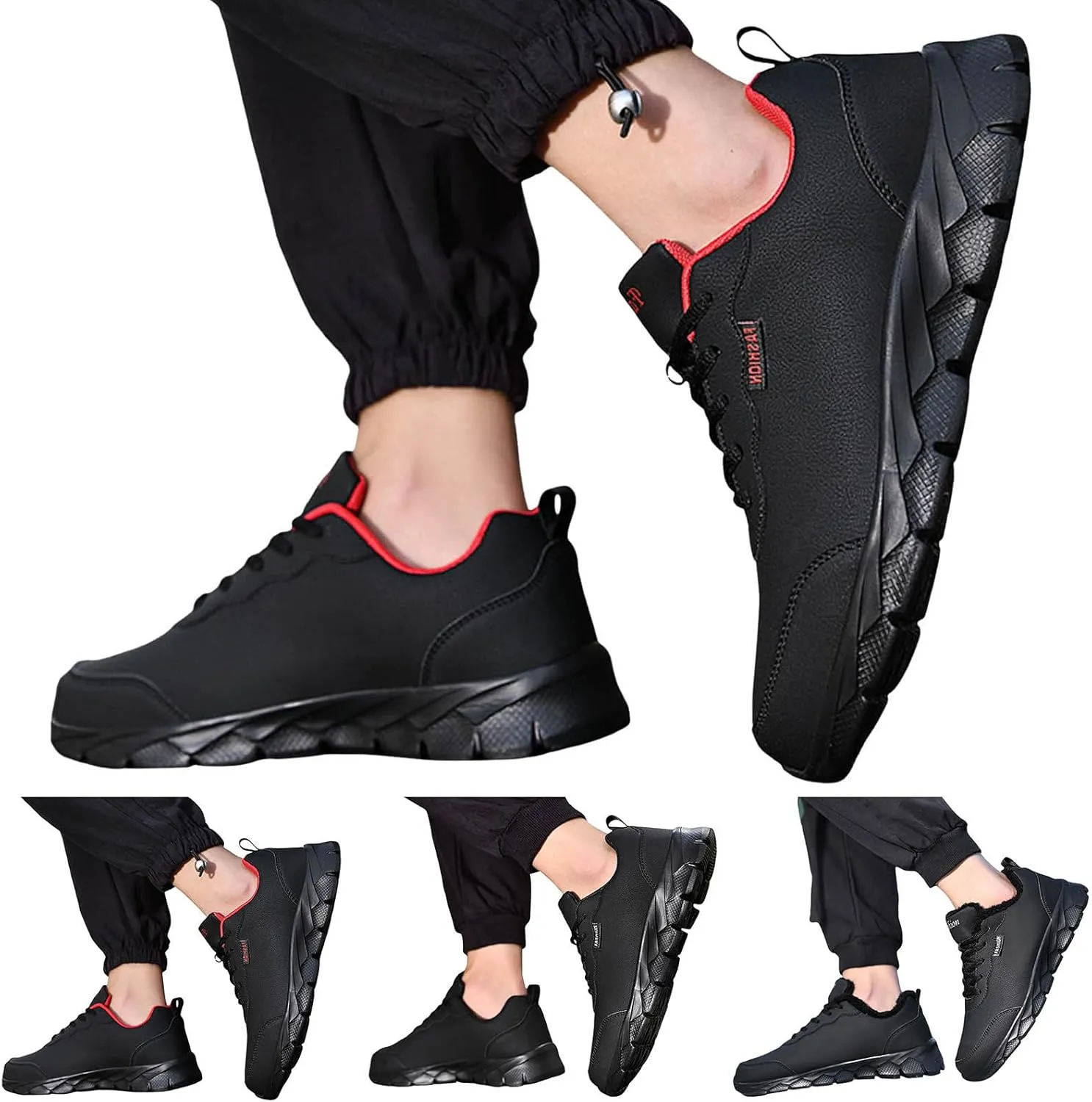 Men's Fashion Sneakers Mens Sneakers Casual Shoes Fashion Black Shoes Casual Tennis for Men Hiking Skateboarding