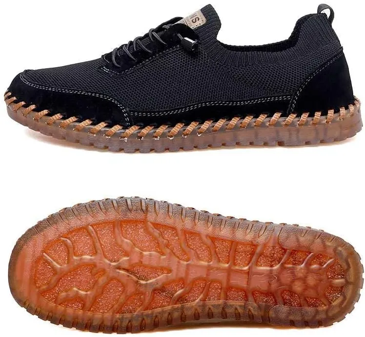 Men's Genuine Leather Loafer Shoes Slip On Soft Walking Driving Shoes