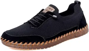 Men's Genuine Leather Loafer Shoes Slip On Soft Walking Driving Shoes