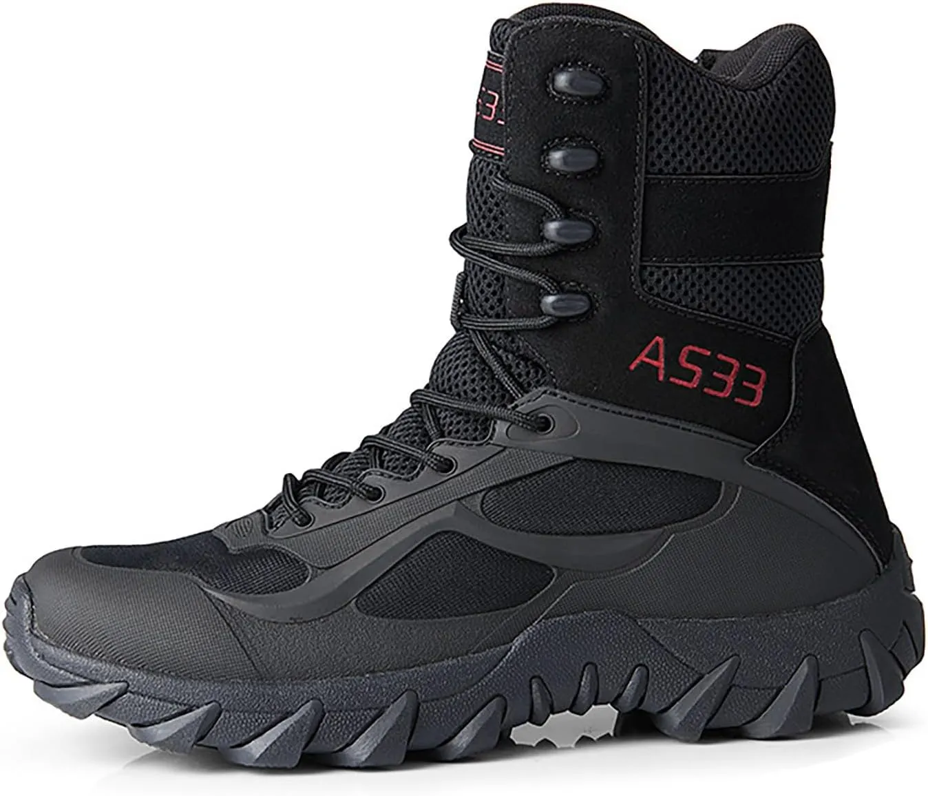 Men's Snow Boots Warm Fur Lined Mid Calf Winter Boots Lace Up Water Resistant Anti Slip Outdoor Lightweight Ankle Boots Hiking Shoes Work Trekking Boot