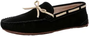 Men's Suede Loafers, Solid Color Boat Shoes, Flexible Moccasins with Slip-Resistant Sole Comfortable Slip-On Design for Fashion & Weddings